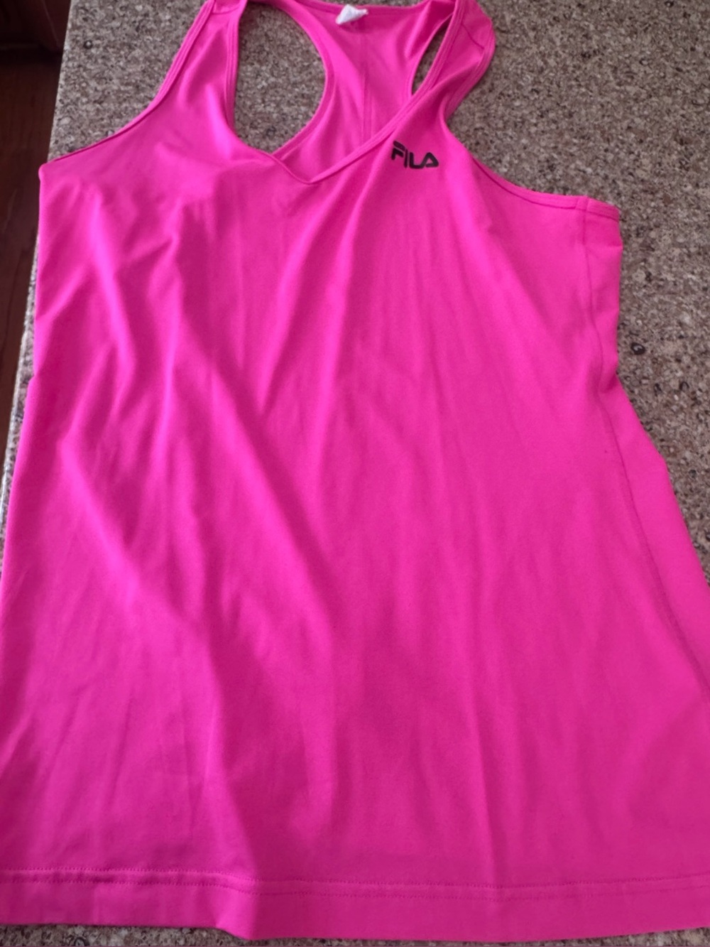 Fila Women's Bright Pink Racerback Athletic Tank
